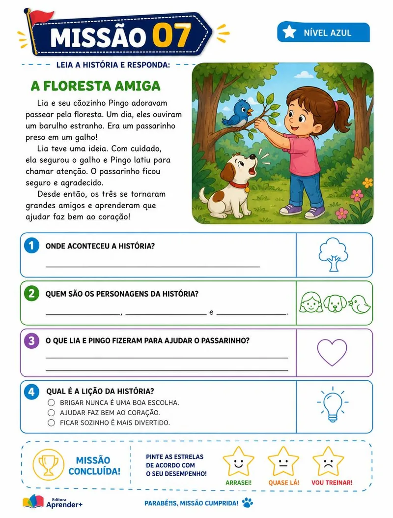 PRIMEIROS PASSOS — Missão 07
